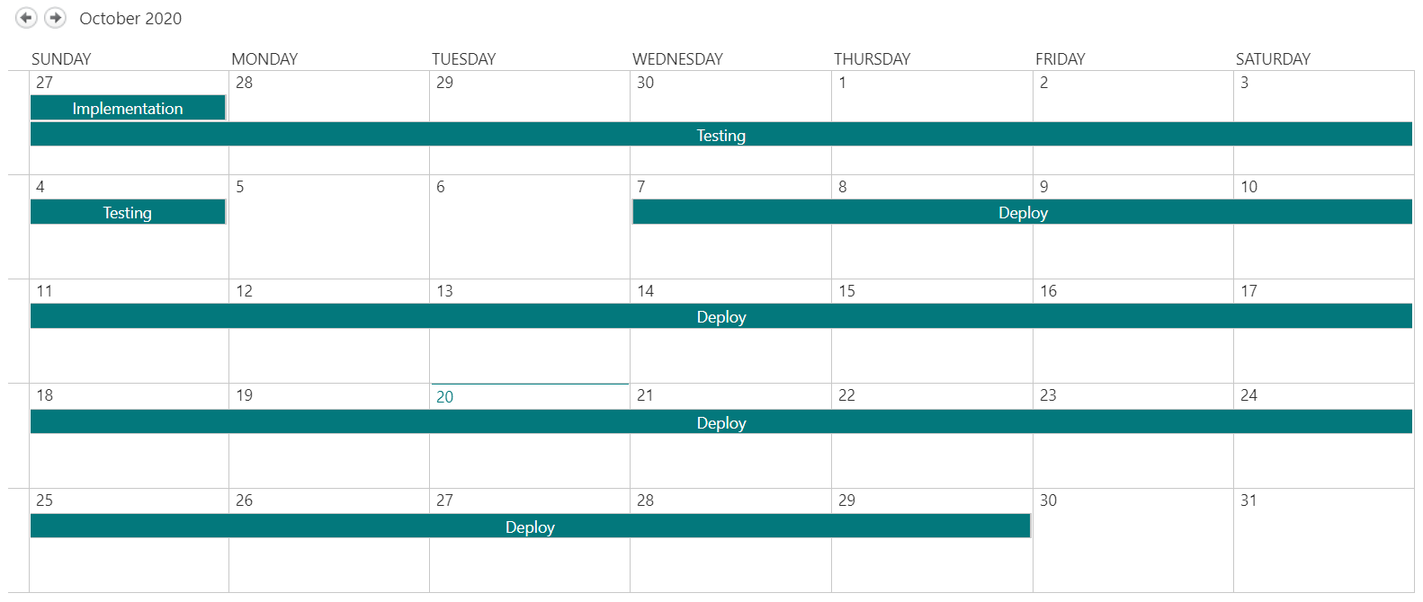 Calendar  View